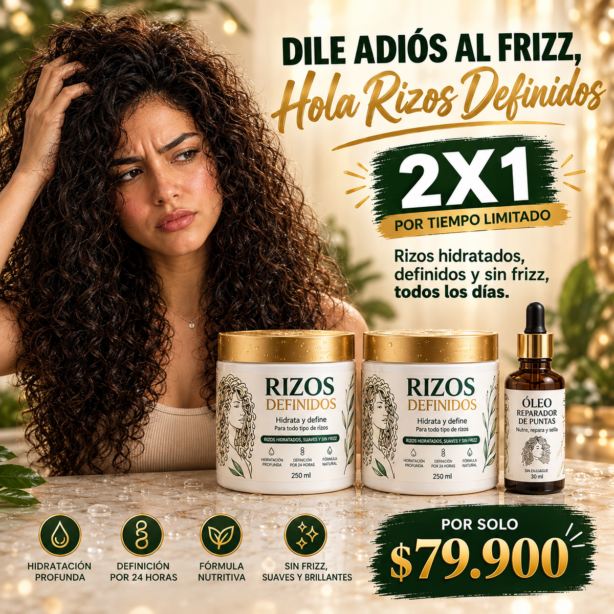 CREMA RIZOS DEFINIDOS + OLEO REPARADOR