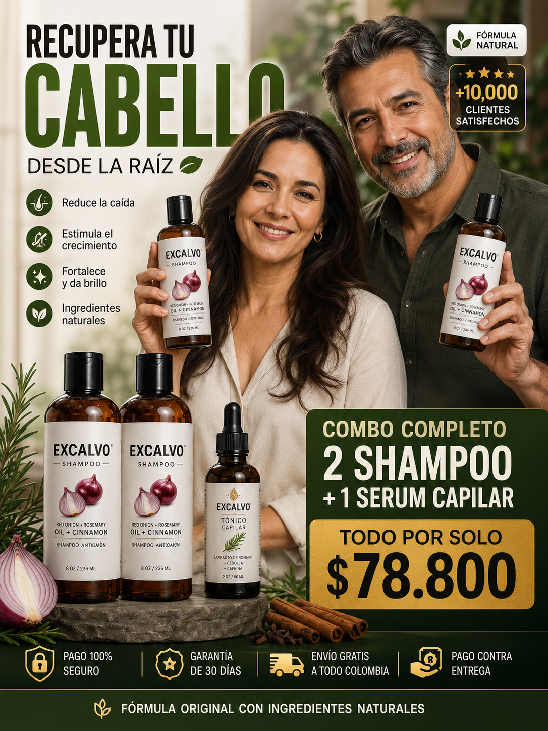 SHAMPOO EXCALVO + SERÚM CAPILAR ®